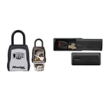 Master Lock Portable Key Safe [Medium size] [Outdoor] - 5400EURD - Key Lock Box with shackle & 207EURD Magnetic Car Case (Hide Key), Small