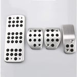 TAABOBO Aluminium at & MT Pédales pour Citroen C3 C4 / DS 3 4 5 6 DS3 DS4 DS5 DS6 Accessoires De Voiture Repose-Pied Pédale Pad Plate Décoration