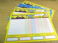 Children's, Kids' Reward Charts - WITH FREE EXTRA STICKERS FROM MINILABEL - to Praise & Reward Good Behaviour