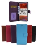 New Standcase Wallet Motorola Moto E7 Plus (Svart)