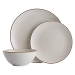 Mason Cash Classic Collection Cream Stoneware 12 piece Dinner Set