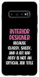 Coque pour Galaxy S10+ Designer d'intérieur drôle, designer d'intérieur féminin