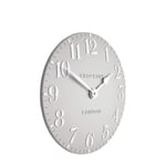 Thomas Kent Large Dove Grey Arabic Design Wall Clock - 20" London