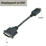 DP à DVI - Câble adaptateur Displayport vers HDMI 4K VGA DVI Displayport 1.2, pour HP Dell Asus Lenovo, moniteur d'ordinateur portable