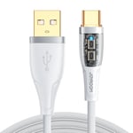 Joyroom USB-A til USB-C-kabel 3A, 1,2m - Vit