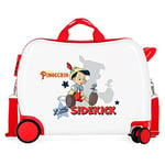 Disney Pinocchio Children's Suitcase White 50x39x20cm Rigid ABS Combination Closure Side 34L 1.8 kg 4 Wheels