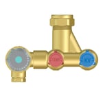 OSO Hotwater Kombiventil for Undermontasje - Ut2-15/sv2, 9 Bar, Anslutning Ø15 mm
