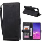 Suburbian läder Samsung Galaxy S10 Lite fodral - Svart Svart