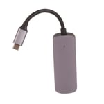 4 i 1 USB C Hub Typ C till HD Multimedia Interface USB3.0 USB2.0 PD Plug and Play Multiport USB C Adapter för OS X för Windows Grå