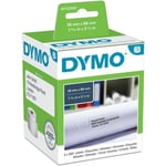Dymo LabelWriter -osoitetarra 89 x 36 mm, 520 tarraa, valkoinen