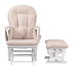 Kub Haywood Reclining Glider Nursing Chair and Footstool