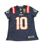 New England Patriots Jersey (Size 2XL) Women's NFL Nike Home Top - Jones 10 -New
