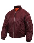 Rothco MA-1 Bomberjacka / Pilot Jacka (Maroon, XS) XS Maroon