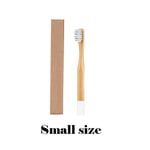 VCX 1pack Eco Friendly Wood Toothbrush With Box Bamboo Cylindrical ToothBrush Adults Bamboo Fibre Wooden Handle Brush (Color : White)