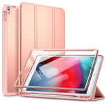 SURITCH Case for iPad Air 3 2019/iPad Pro 2017, [Built in Screen Protector] [Auto Sleep/Wake] [Pencil Holder] Lightweight Leather Case Flip Cover with Stand for iPad Air 3/iPad Pro 10.5"(Rose Gold)
