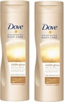2 Pack of Dove Nourishing Body Care Visible Glow Gradual Self-Tan Fair to...