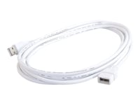 C2g 2M Usb Extension Cable - Usb A Male To Usb A Female Cable - Usb-Kabel - Usb (Hona) Till Usb (Hane) - 2 M - Vit