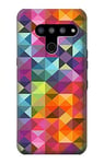 Abstract Diamond Pattern Case Cover For LG V50, LG V50 ThinQ 5G