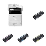 Brother MFC-L8900CDW A4 Colour Laser Wireless Multifunction Printer with Full Set of (Super High Yield) Toner Cartridges