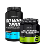 Iso Whey Zero Proteinpulver 908 g + 100% Kreatin Monohydrat 300 g