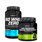 Iso Whey Zero Lactose Free, 908 g + 100% Creatine Monohydrate, 300 g