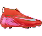 Mercurial Superfly 10 Academy FG/MG JR fotbollsskor Dam EMBER GLOW/AURORA GREEN 1.5