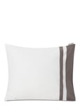 Hotel Sateen White/Charcoal Contrast Pillowcase *Villkorat Erbjudande Home Textiles Bedtextiles Pillow Cases Vit Lexington