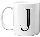 Stuff4 Personalised Alphabet Initial Mug - Letter J Mug, Gifts for Him Her, Fathers Day, Mothers Day, Birthday Gift, 11oz Ceramic Dishwasher Safe Mugs, Anniversary, Valentines, Christmas, Retirement