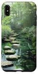 Coque pour iPhone XS Max Zen Garden Livres Nature Paisible Bambou Vert