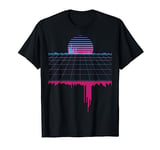 cyberpunk outrun synthwave vaporwave sunset music t shirt