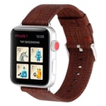 Apple Watch Series 5 44mm nylon watch band - Brown Brun