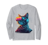Neon Feline Fantasy Long Sleeve T-Shirt