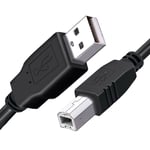 USB 2.0 Printer Cable High Speed Long Lead A to B Black Shielded Epson Kodak