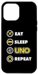 iPhone 15 Pro Max Board Game Card Uno Cards Eat Sleep Uno Repeat Case