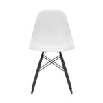 Vitra Eames Plastic Side Chair RE DSW stol 85 cotton white-black maple