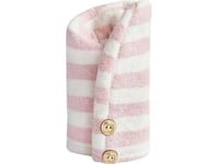 Trust My Sister_Pink And White Microfiber Hair Towel