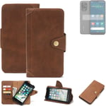 Protection case for Doro 8100 Wallet Case Cover Brown