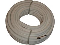 Isolerade Kopparrör För Kylning För Värmepump, Dubbelrör 1/4 (6,35 Mm) &Amp  3/8 (9,52 Mm), 20 Meter, Isoleringstjocklek 8 Mm - (20 Meter)