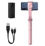 Baseus uniaxial gimbal Selfie Stick med stativ teleskopiskt stativ och Bluetooth fjärrkontroll - Rosa (SULH-04)