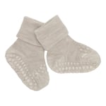 GObabyGO non-slip socks wool – sand - 3-4år