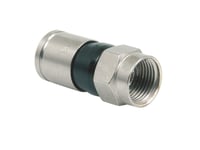 Triax Ex 6-49/83, F-Typ, F, 5 - 3000 Mhz, 75 O, Svart, Nickel, Koka 6 Ds / F6 Tsv, Koka 110 A+