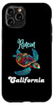 Coque pour iPhone 11 Pro Rincon Beach Turtle California Vacances Voyage en famille assorti