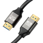 4K HDMI Cable 2m, HDMI 2.0 Cable/lead, Aievrgad Ultra hdmi to hdmi cord high speed 18gbps, 4K, ARC, gold-plated for 4K TV/PS4 3D, Ethernet,Video return,UHD 2160p,HD 1080p,21:9,4:4:4,2meter,soft grey