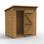 Forest Garden 6x4 Shiplap Dip Treated Pent Shed (No Window)