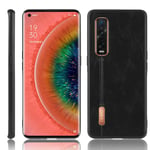 SPAK OPPO Find X2 Pro Case,Soft TPU Frame + PU Leather Hard Cover Protection Case for OPPO Find X2 Pro (Black)
