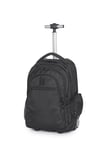IT Luggage it 28L Backpack with 2 Wheels - Black