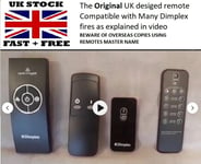 remote control for Dimplex   Electric fires   UK design     for Help   SEE VIDEO