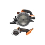 AEG - Pack Scie circulaire - Mini scie multi-matériaux - 18 v - Subcompact - Brushless