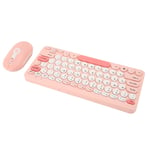 (Pink)2.4G Wireless Keyboard And Mouse Combo High Sensitive 2.4G Wireless