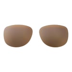 New Walleva Brown Polarized Replacement Lenses For Oakley Sliver R Sunglasses